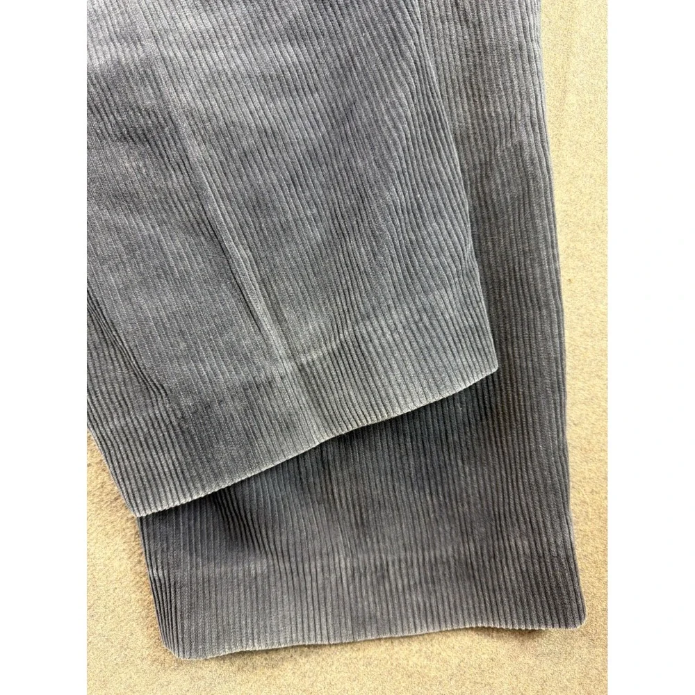 L.L. Bean Corduroy Pants Mens W40 Blue Wide Wale Classic‎ Fit Trousers 38x29 VTG